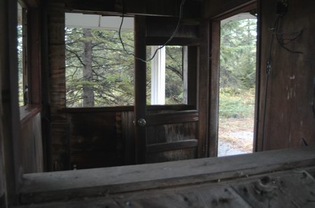 Hiawatha Drive-In Theatre - Inside Ticket Booth (newer photo)